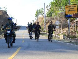 DANDIM Belu dan YONIF 744 ‘Gowes Sepeda’ Panen ANGGUR