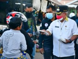 Wawali Kota HERMAN Ingatkan Taati PROKES, Kapolres SATRYA Sodorkan MASKER