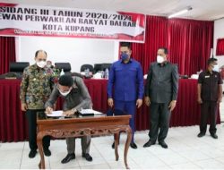 RANPERDA Inisiatif PEMKOT Kupang DITERIMA Dengan CATATAN