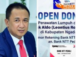 ALDO Sakit LUMPUH Bank NTT PEDULI Buka Rekening DONASI